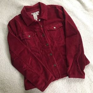 Vintage Red Corduroy Jacket